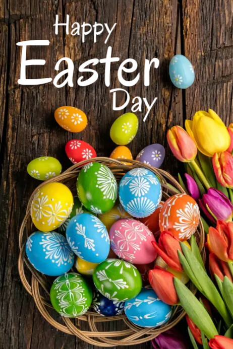 Happy Easter Day Poster Template | PosterMyWall
