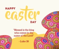 Happy Easter Day Templates Medium Rectangle