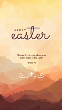Happy Easter Day Templates Digital Display (9:16)