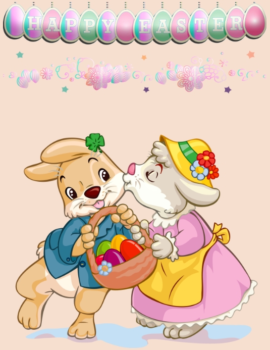 Happy Easter Flyer (US Letter) template