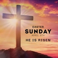 happy easter Instagram Post template