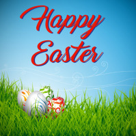 happy easter Instagram Post template