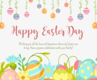 Happy Easter Middelgrote rechthoek template