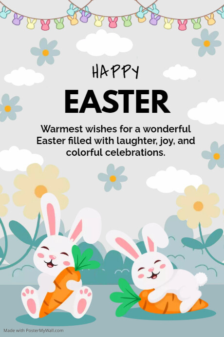 HAPPY EASTER Template PosterMyWall