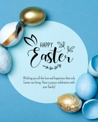 Happy Easter Instagram Portrait template