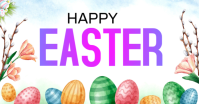 Happy Easter auf Facebook geteiltes Bild template