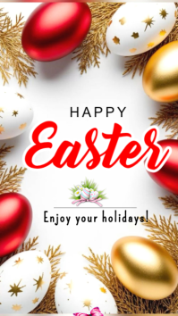 Happy Easter Facebook Story template