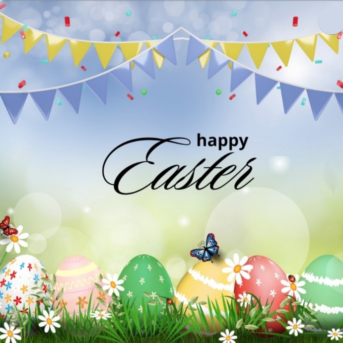 Plantilla de Happy Easter PosterMyWall