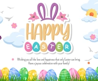 Happy Easter Rettangolo medio template
