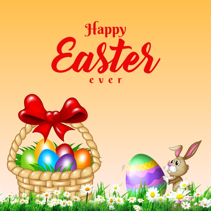 happy easter Wpis na Instagrama template