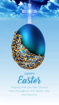 happy easter Instagram Story template