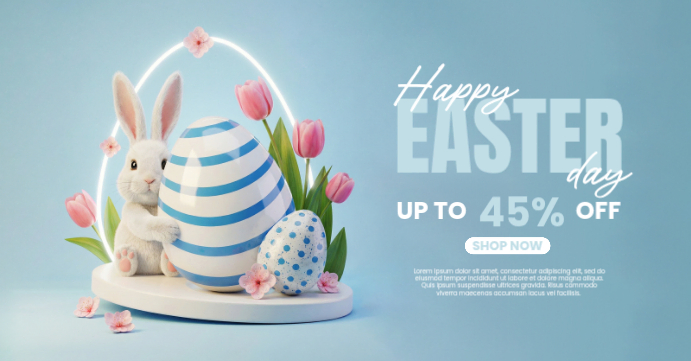 Happy Easter Discount Promotion for Social Media Ads Template ...