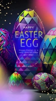 Happy Easter Egg Instagram Reel template