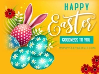HAPPY EASTER FLYER Yard Sign template