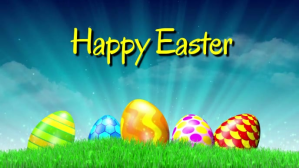 Happy Easter Greeting Video Card Wishes Eggs heaven Facebook-covervideo (16:9) template