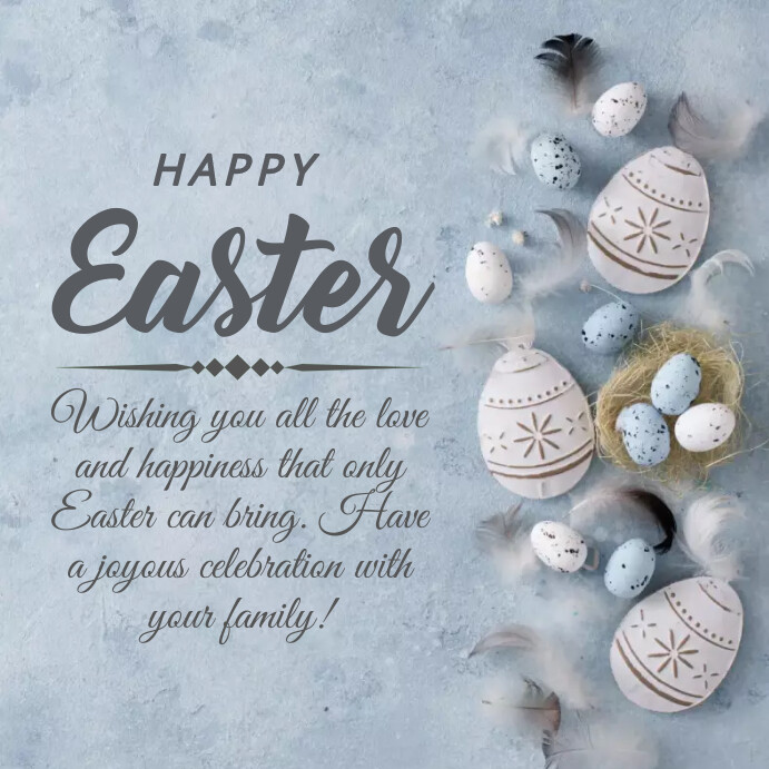 Happy Easter Instagram Post Template | PosterMyWall