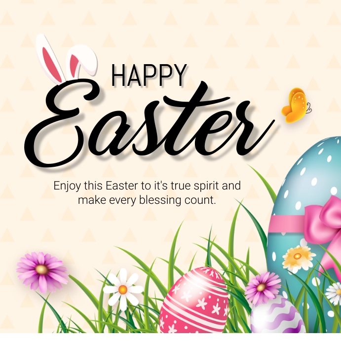 Happy Easter Instagram Post Template | PosterMyWall