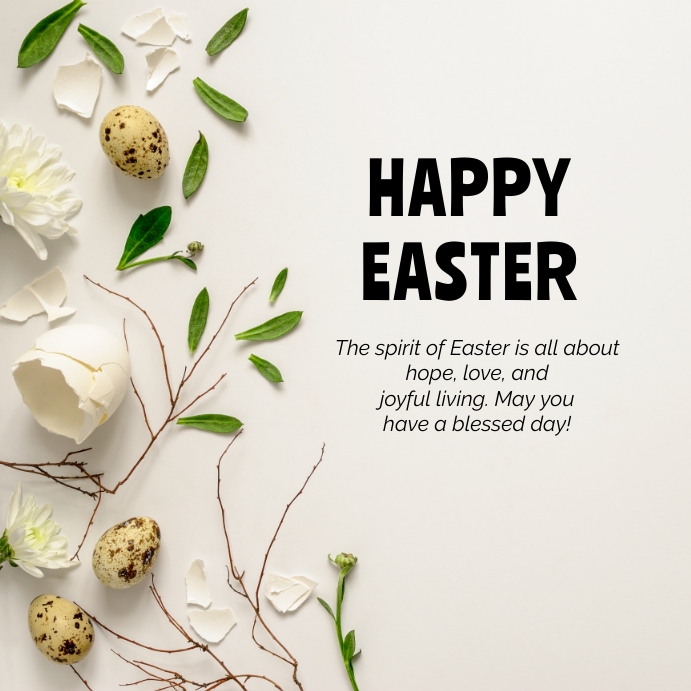 Happy Easter Instagram Post Template | PosterMyWall