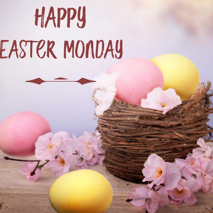 Happy Easter Monday Instagram Post template