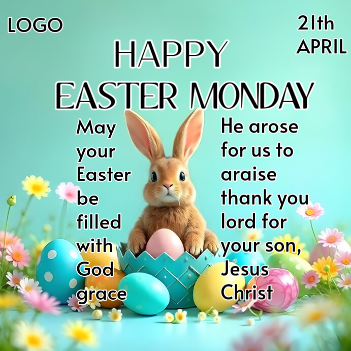 Happy Easter Monday Instagram Post Template | PosterMyWall