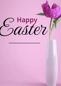 Happy Easter Monday Poster A6 template