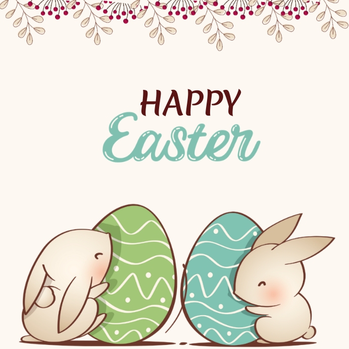 Copy of Happy Easter new year 2023 Instagram template PosterMyWall