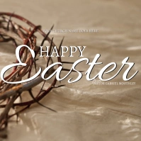 HAPPY EASTER ONLINE CARD TEMPLATE Carré (1:1)