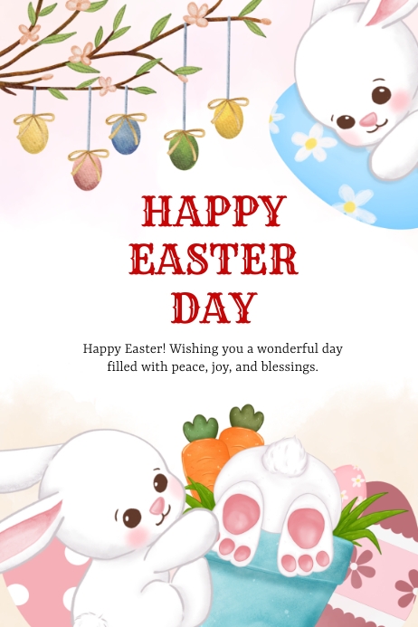HAPPY EASTER POSTER Template PosterMyWall