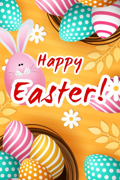 Happy Easter poster Template | PosterMyWall