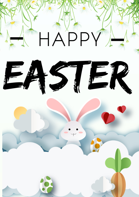 Happy Easter Poster Template PosterMyWall