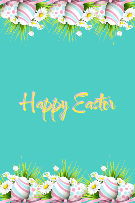 Happy Easter Poster Template PosterMyWall