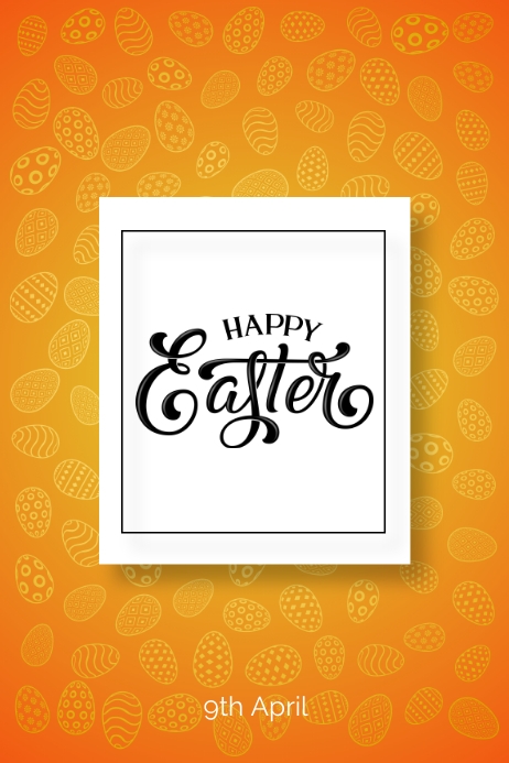 Happy Easter Poster Template PosterMyWall