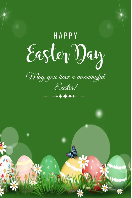 Happy Easter Poster Template PosterMyWall