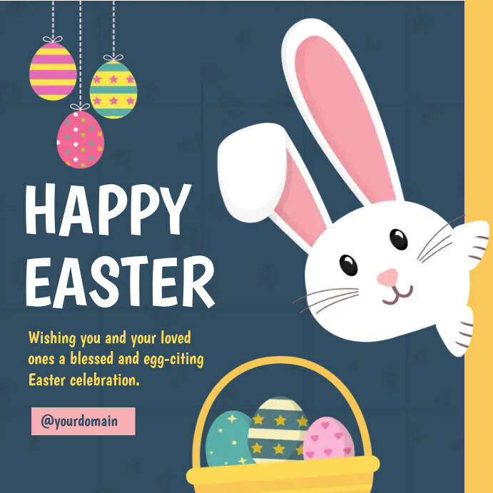 Happy Easter Poster Template PosterMyWall