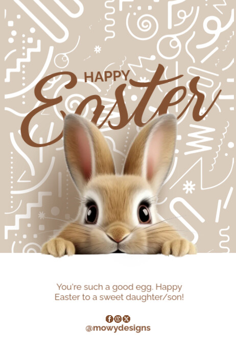 Happy Easter Poster Template PosterMyWall