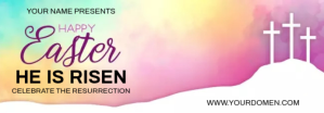 White Easter Celebration Tumblr-banner Template
