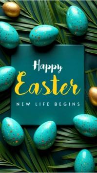 Happy Easter sunday wishes เรื่องราวบน Instagram template