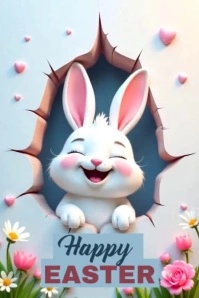 Happy Easter Template Poster