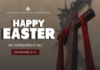Happy Easter Template A3