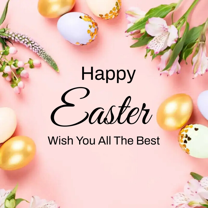 Happy Easter Template Instagram Post | PosterMyWall