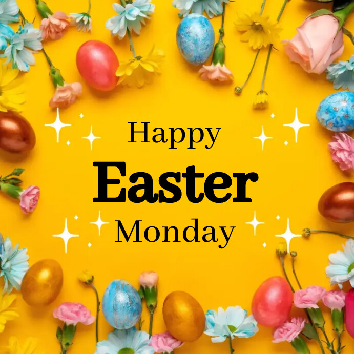 Happy Easter Template Instagram Post Modelo | PosterMyWall