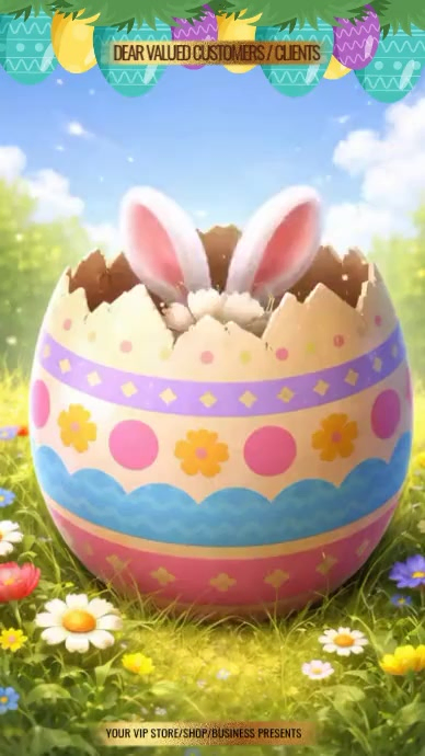 Happy Easter Video Template | PosterMyWall