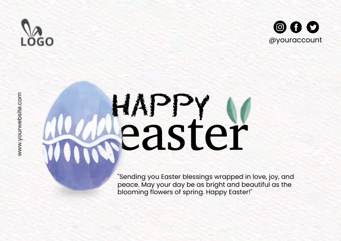 happy easter wish Template | PosterMyWall