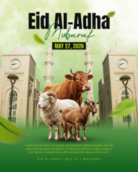 Happy Eid Al-Adha Celebration Instagram Portrait Post template