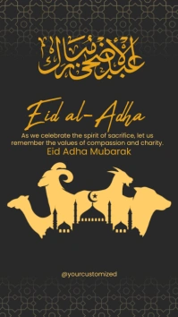 Happy Eid Al Adha Instagram Story template