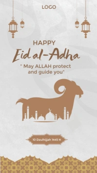 Happy Eid Al Adha História do Instagram template