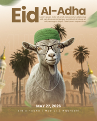 Cokelat Eid Al-Adha Instagram Portrait Template
