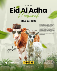 Amarelo Eid Al Adha Instagram Portrait Template