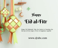 Happy Eid al-fitr Medium Rectangle template