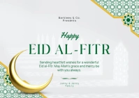 Happy Eid Al-Fitr Kartu Pos template
